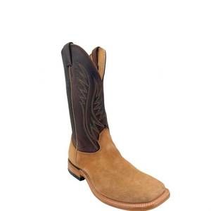 NEW FENOGLIO men's victoria roughout boot in tan brown